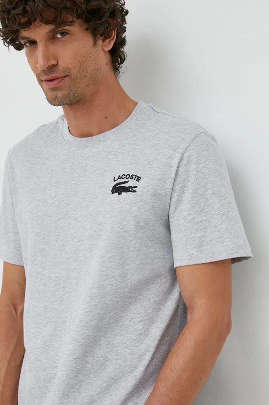 сірий Бавовняна футболка Lacoste