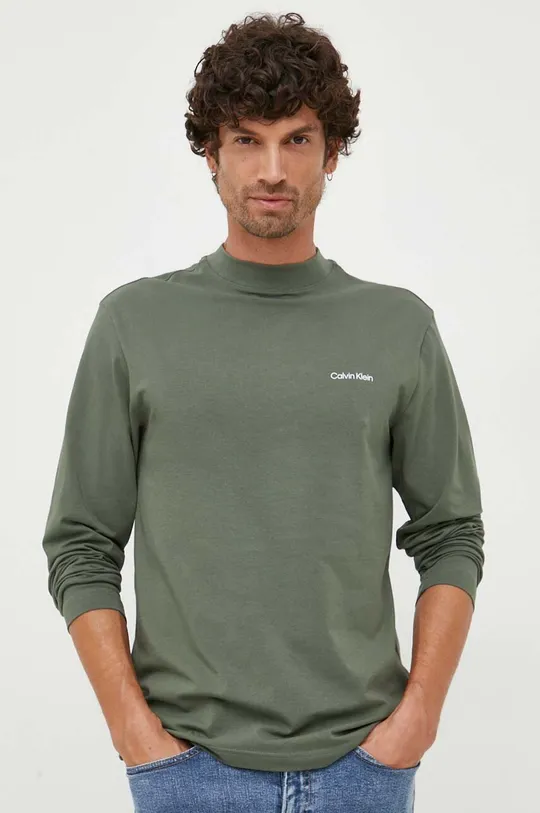 πράσινο Longsleeve Calvin Klein Ανδρικά