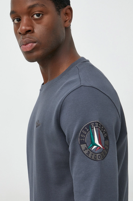 γκρί Longsleeve Aeronautica Militare Ανδρικά