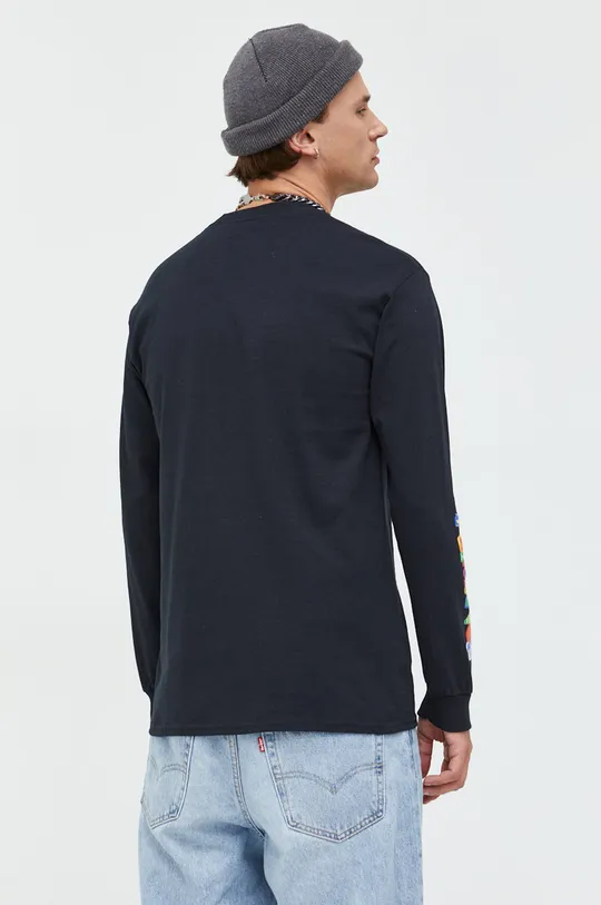μαύρο Βαμβακερή μπλούζα με μακριά μανίκια Primitive