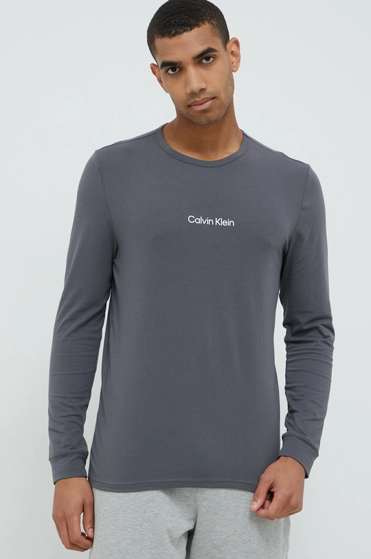 szary Calvin Klein Underwear longsleeve piżamowy