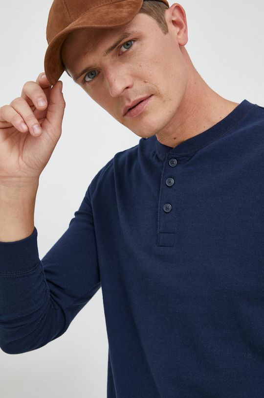námořnická modř Bavlněné tričko s dlouhým rukávem GAP