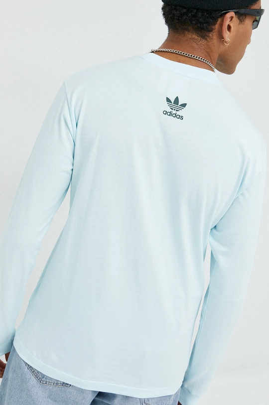 Βαμβακερή μπλούζα με μακριά μανίκια adidas Originals  100% Βαμβάκι