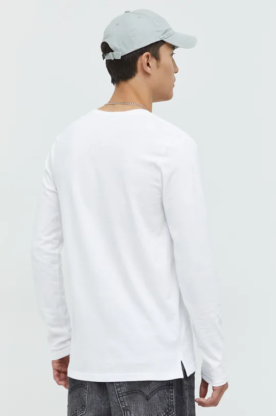 Bavlnené tričko s dlhým rukávom Solid  100% Bavlna