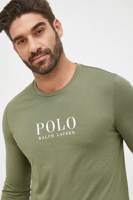zielony Polo Ralph Lauren longsleeve bawełniany