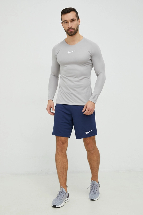 Nike longsleeve treningowy Park First Layer szary