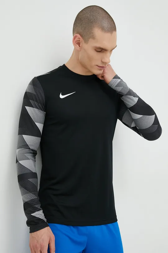 čierna Tréningové tričko s dlhým rukávom Nike Park Iv Pánsky