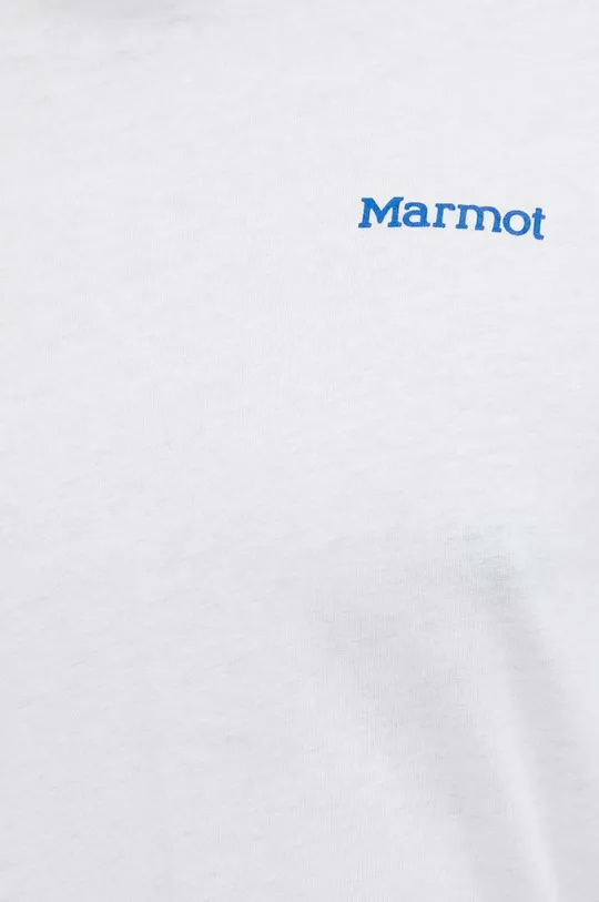 Bavlnené tričko s dlhým rukávom Marmot Pánsky