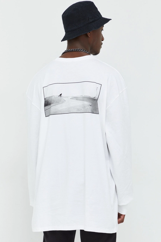 biały Vans longsleeve bawełniany x Ray Barbee