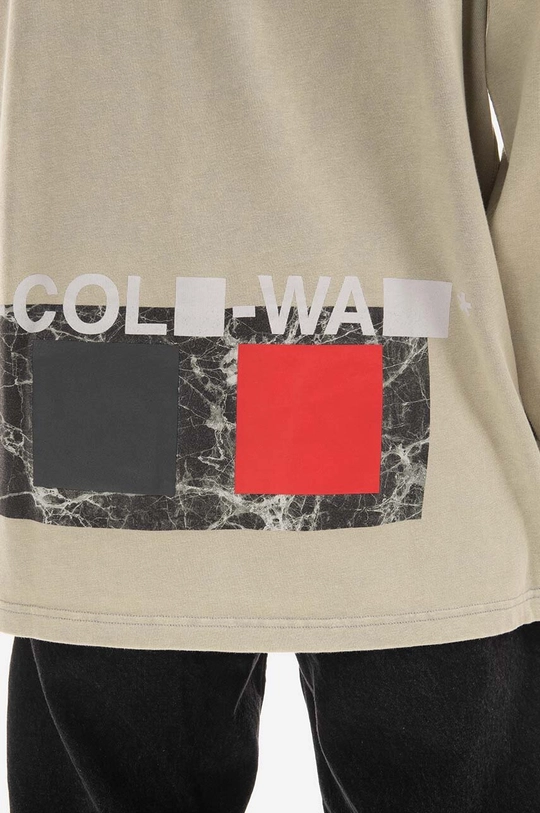 Памучна блуза с дълги ръкави A-COLD-WALL* Relaxed Cubist LS T-shirt ACWMTS098 MOSS GREEN