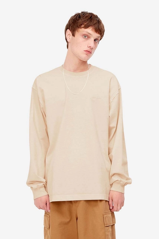 beige Carhartt WIP cotton longsleeve top Men’s