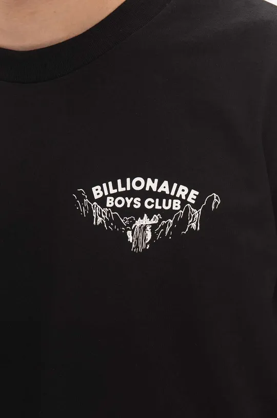 negru Billionaire Boys Club longsleeve din bumbac Waterfall