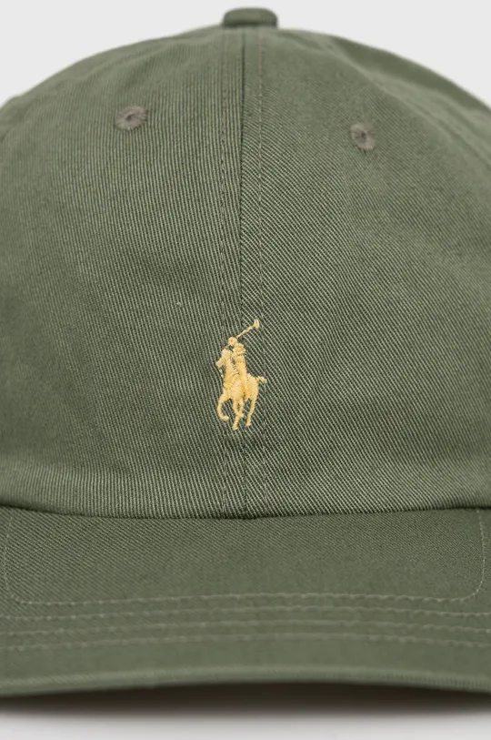 Бавовняна кепка Polo Ralph Lauren зелений