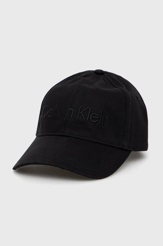 μαύρο Βαμβακερό καπέλο Calvin Klein Γυναικεία