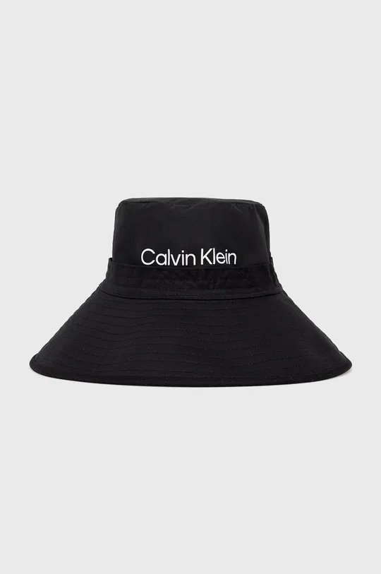 Βαμβακερό καπέλο Calvin Klein μαύρο