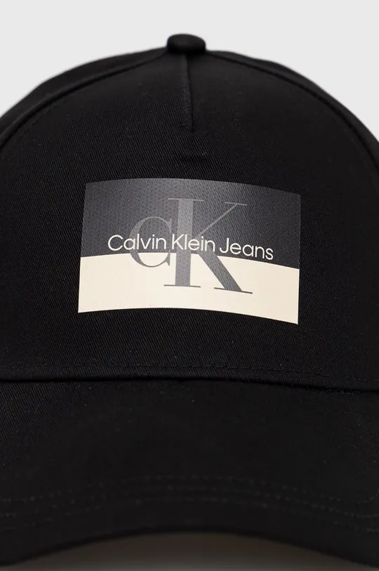 Calvin Klein Jeans Czapka bawełniana czarny
