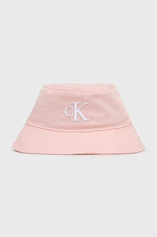 ružová Bavlnený klobúk Calvin Klein Jeans Dámsky