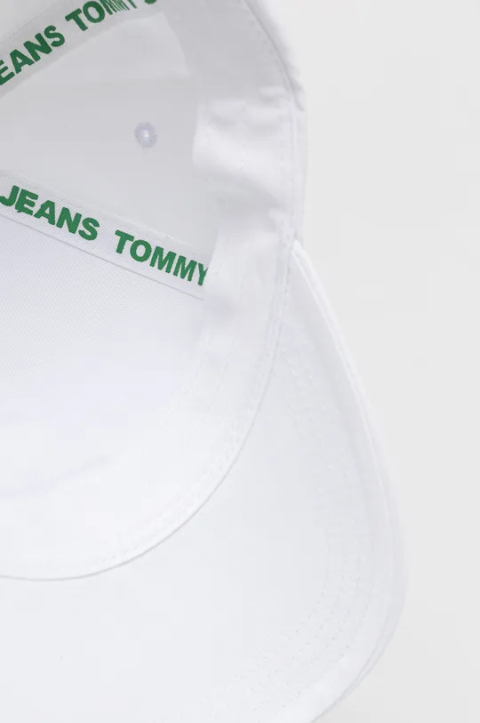 λευκό Βαμβακερό καπέλο Tommy Jeans