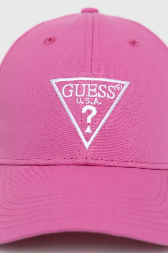 Βαμβακερό καπέλο Guess  Κύριο υλικό: 100% Βαμβάκι Φόδρα: 100% Πολυεστέρας