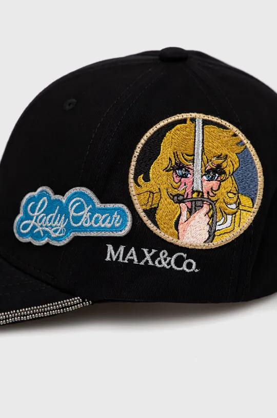 MAX&Co. czapka bawełniana czarny
