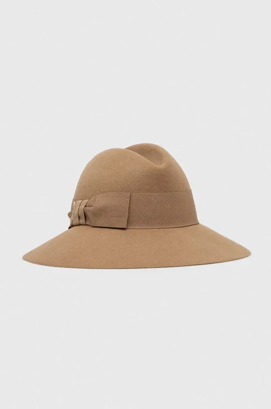 Μάλλινο καπέλο Patrizia Pepe μπεζ