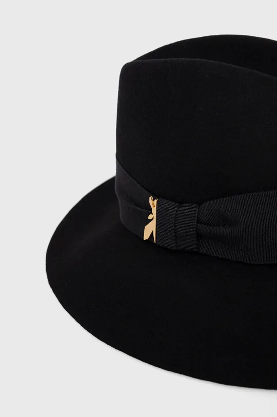 Volnen klobuk Patrizia Pepe črna