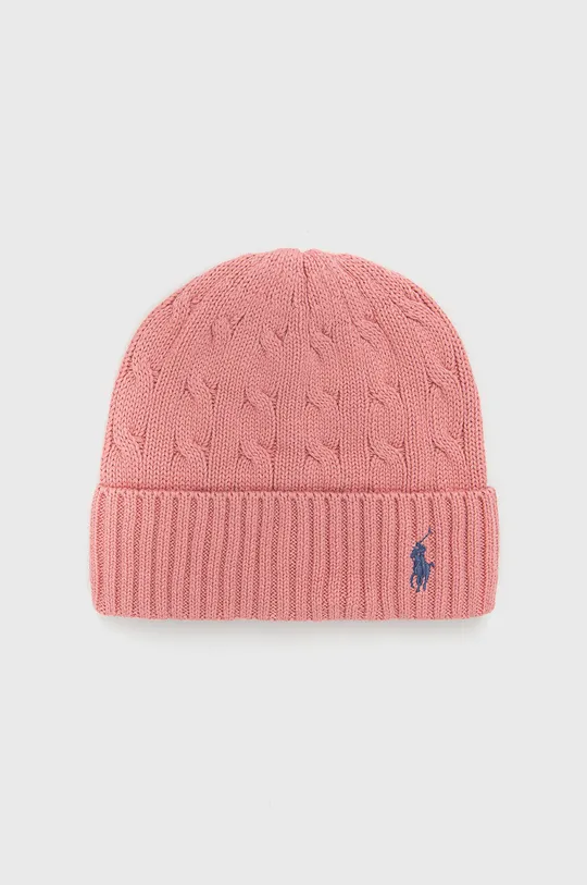 рожевий Бавовняна шапка Polo Ralph Lauren Жіночий