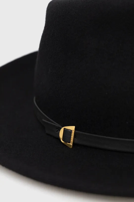 Μάλλινο καπέλο Coccinelle μαύρο