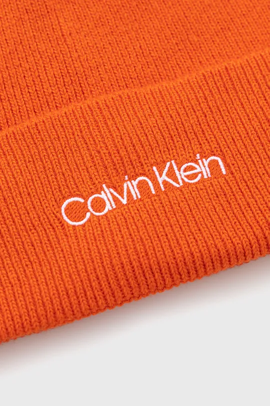Σκουφί από μείγμα μαλλιού Calvin Klein  55% Βαμβάκι, 34% Πολυεστέρας, 8% Μαλλί, 3% Κασμίρι
