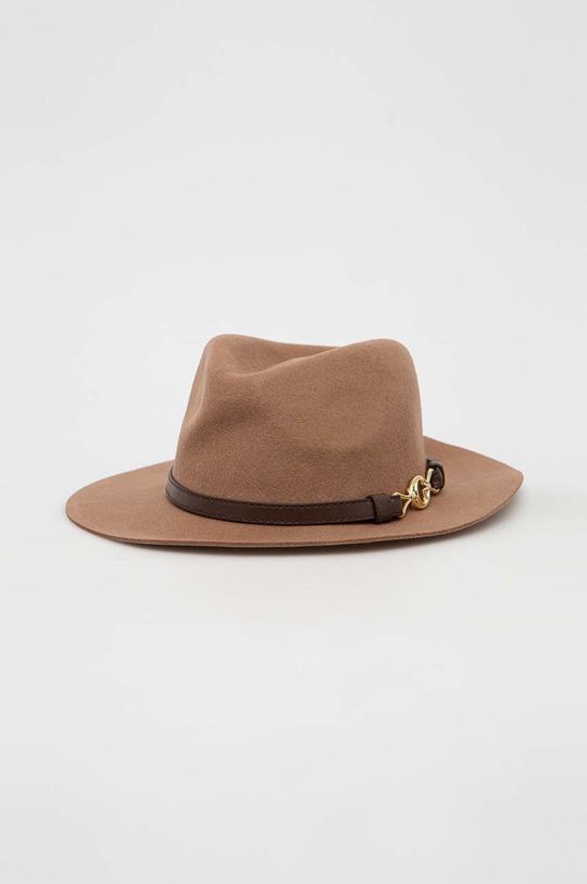 brązowy Guess kapelusz wełniany Damski