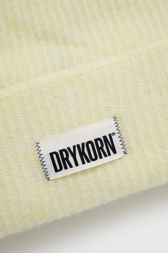 Drykorn czapka z domieszką wełny Loah 94699.420023 żółty AW22