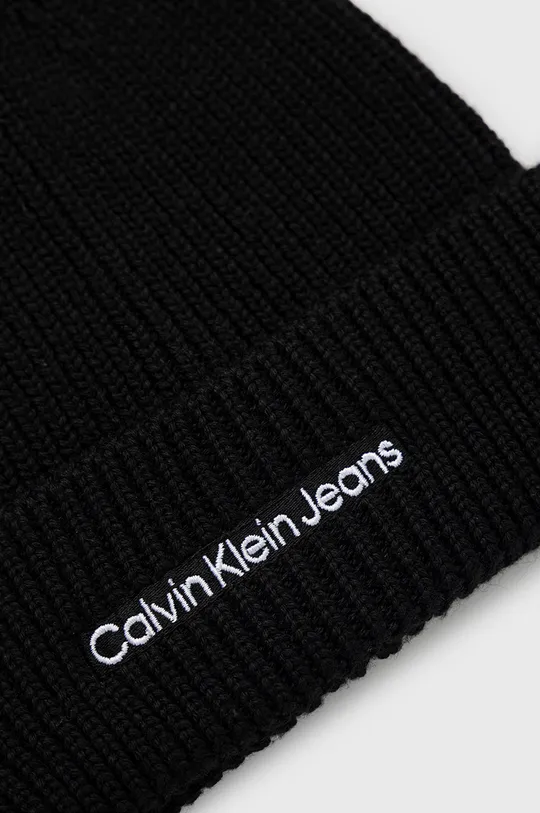 Vlnená čiapka Calvin Klein Jeans  100 % Bavlna
