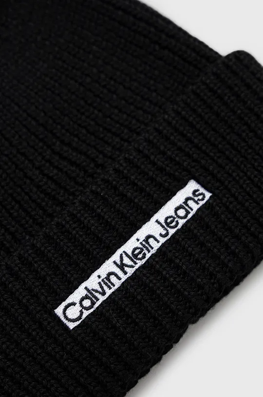 Вовняна шапка Calvin Klein Jeans  50% Акрил, 50% Вовна