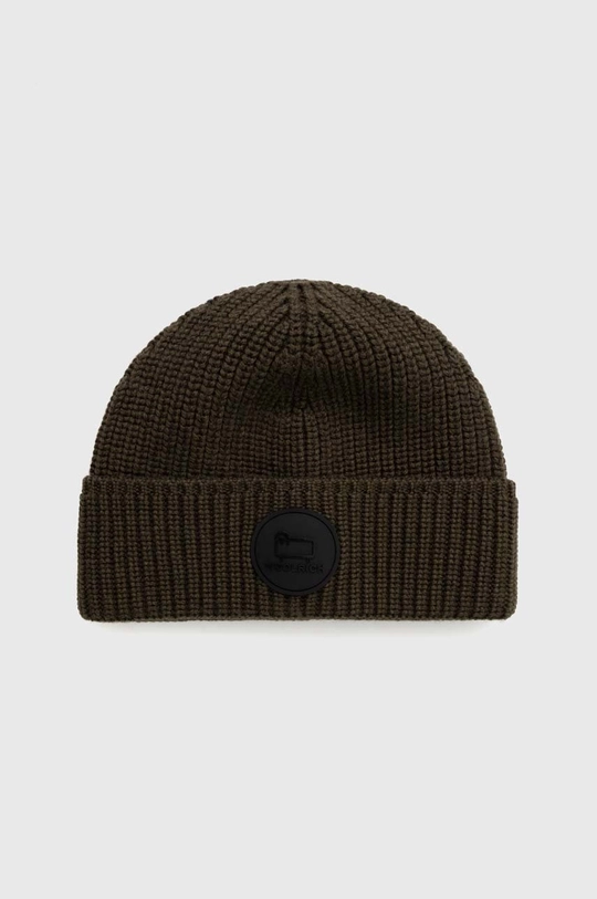 green Woolrich wool beanie Men’s