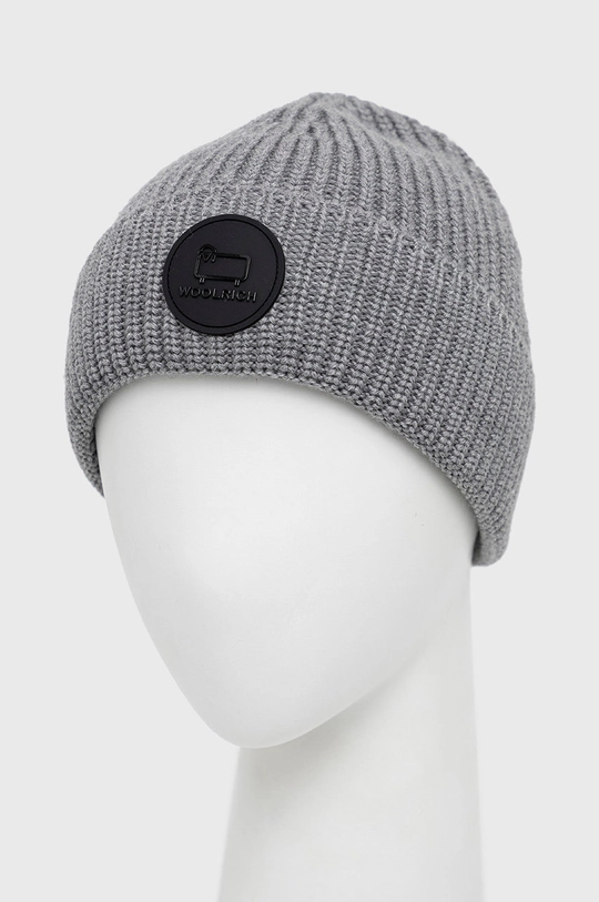 Woolrich wool beanie gray