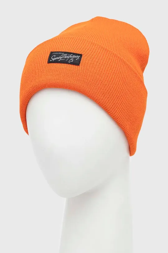 Superdry czapka pomarańczowy