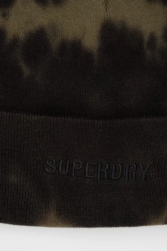 Bavlnená čiapka Superdry zelená