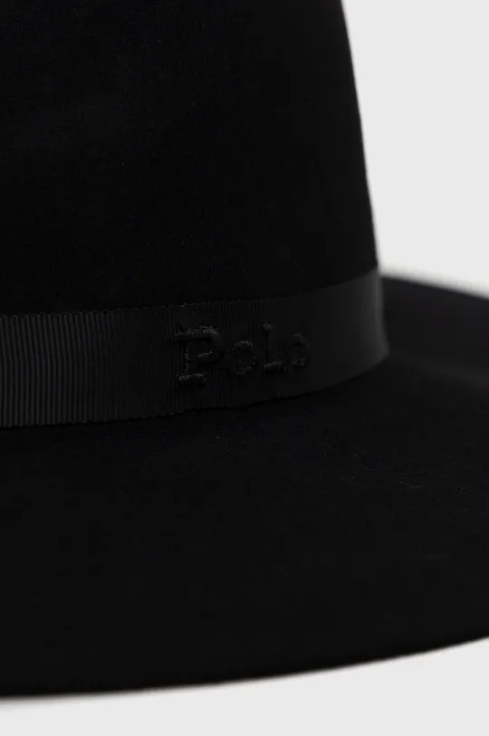 Μάλλινο καπέλο Polo Ralph Lauren μαύρο