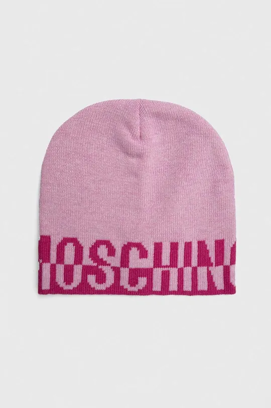 ροζ Σκουφί από μείγμα μαλλιού Moschino Γυναικεία