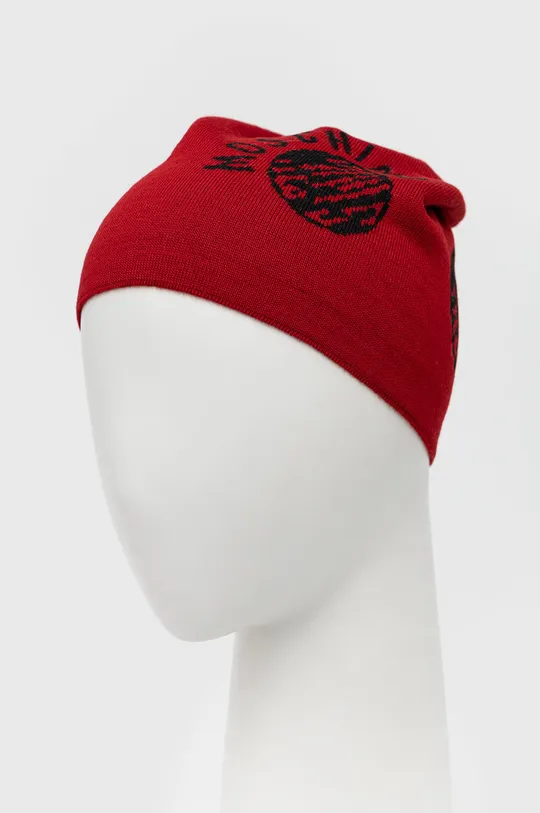 Moschino berretto in misto lana rosso