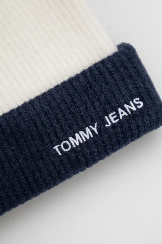 Σκουφί από μείγμα μαλλιού Tommy Jeans σκούρο μπλε