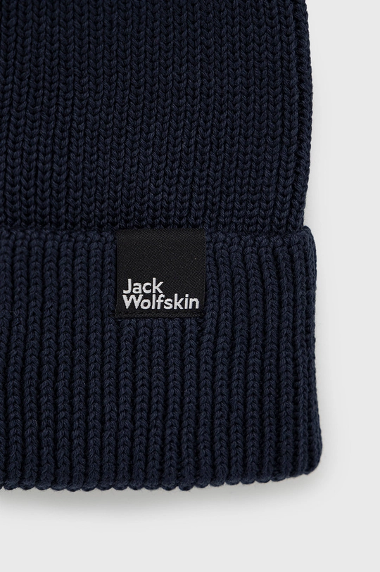 Βαμβακερό καπέλο Jack Wolfskin σκούρο μπλε