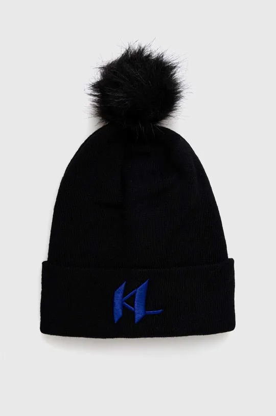 Вовняна шапка Karl Lagerfeld чорний