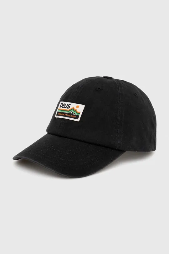 μαύρο Βαμβακερό καπέλο του μπέιζμπολ Deus Ex Machina Γυναικεία