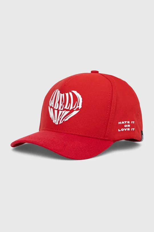 κόκκινο Βαμβακερό καπέλο του μπέιζμπολ LaBellaMafia Γυναικεία