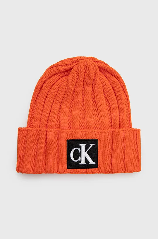 oranžna Otroška kapa Calvin Klein Jeans Dekliški
