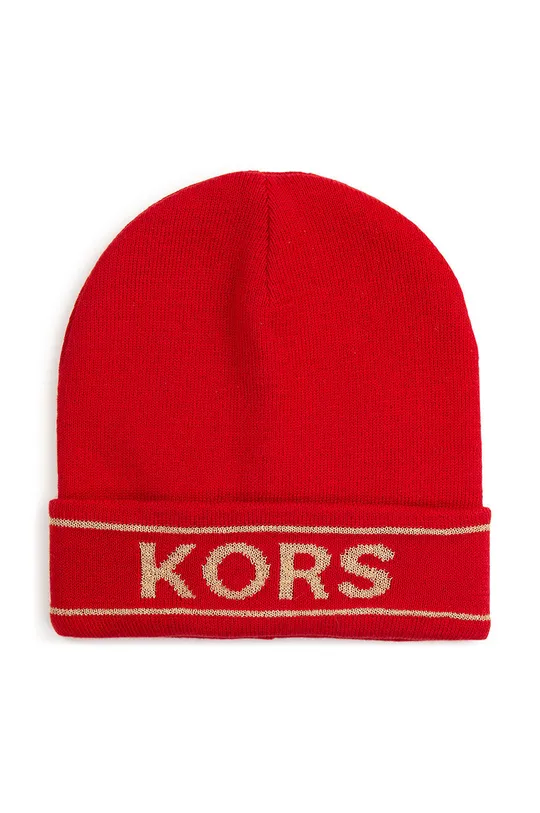 crvena Dječja kapa s dodatkom vune Michael Kors Za djevojčice