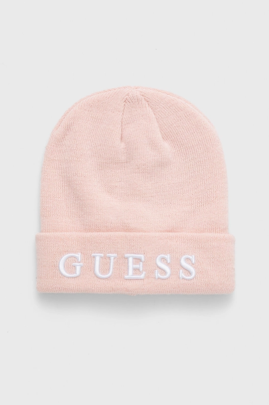 рожевий Дитяча шапка з домішкою вовни Guess Дитячий