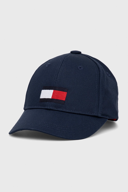 granatowy Tommy Hilfiger czapka bawełniana dziecięca Dziecięcy