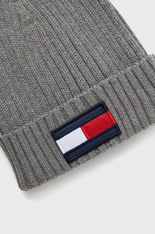 Detská čiapka Tommy Hilfiger sivá